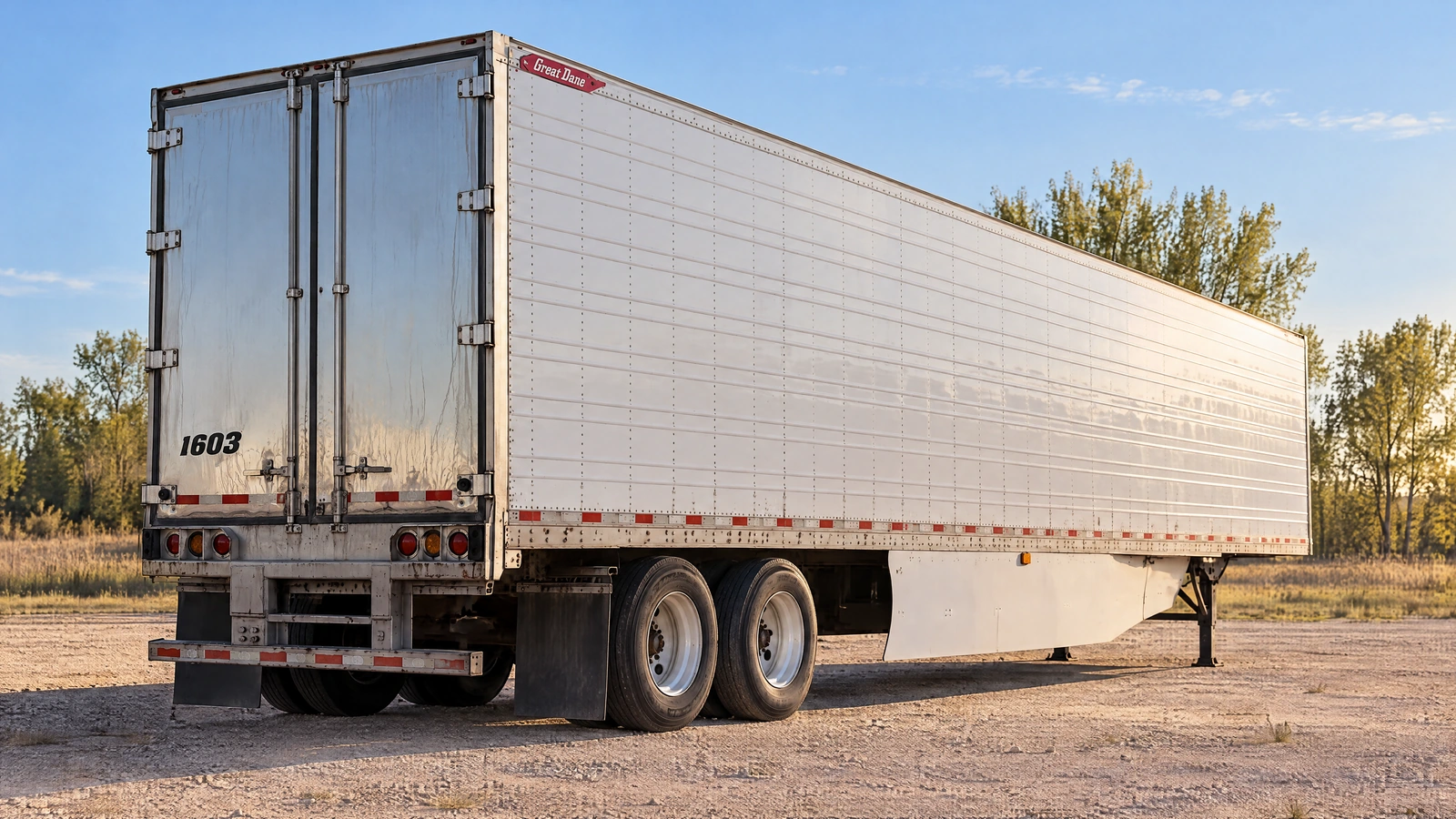 2016 Great Dane Thermo King, Stock 1603, Rear three-quarter illustration