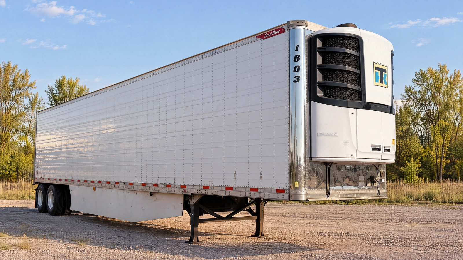 2016 Great Dane Thermo King, Stock 1603, Front three-quarter illustration