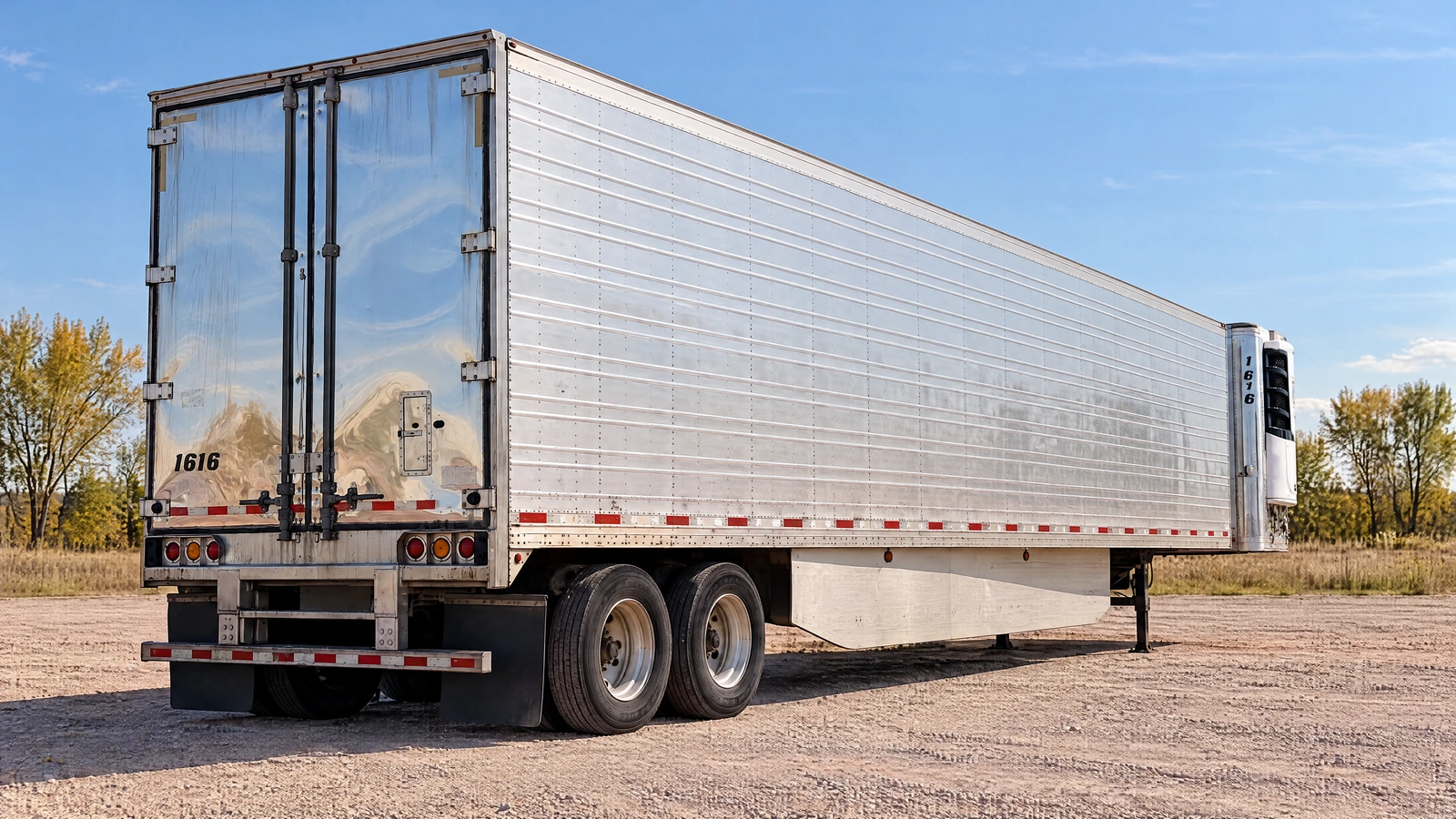 2016 Great Dane Thermo King, Stock 1616, Rear three-quarter illustration