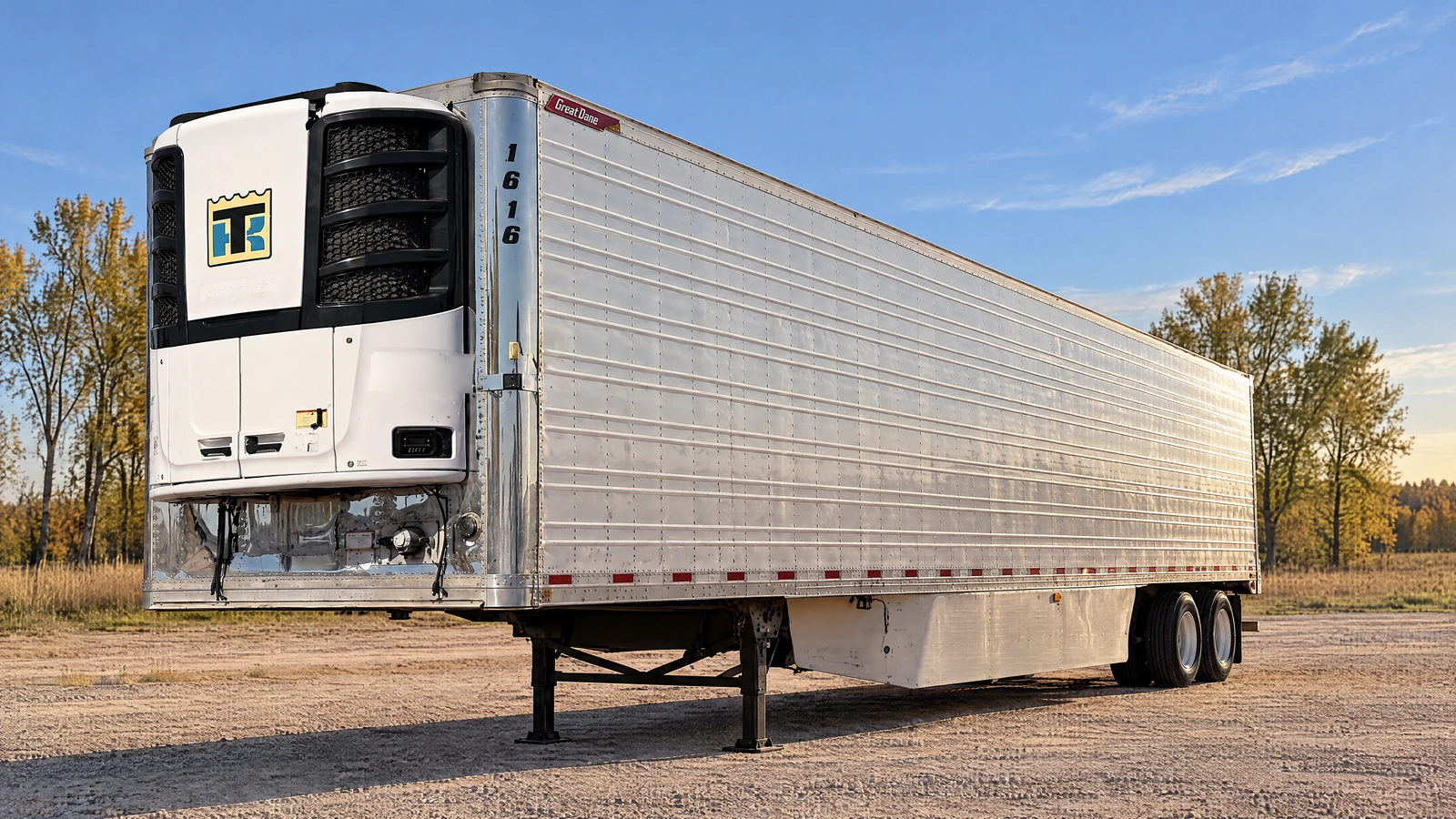 2016 Great Dane Thermo King, Stock 1616, Front three-quarter illustration
