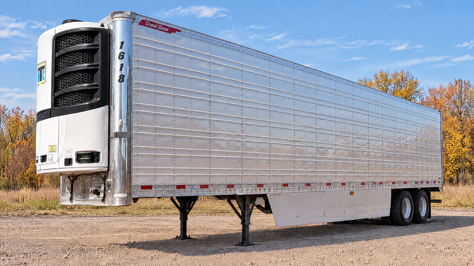 2016 Great Dane Thermo King, Stock 1618, Front three-quarter illustration
