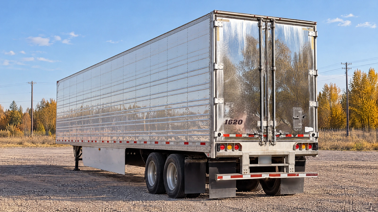 2016 Great Dane Thermo King, Stock 1620, Rear three-quarter illustration